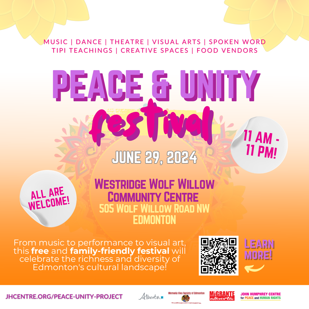 Peace and Unity Festival — John Humphrey Centre for Peace and